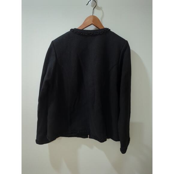 Pamela Dennis Private Client Group Black Wool Blend Jacket NWT - Picture 4 of 5